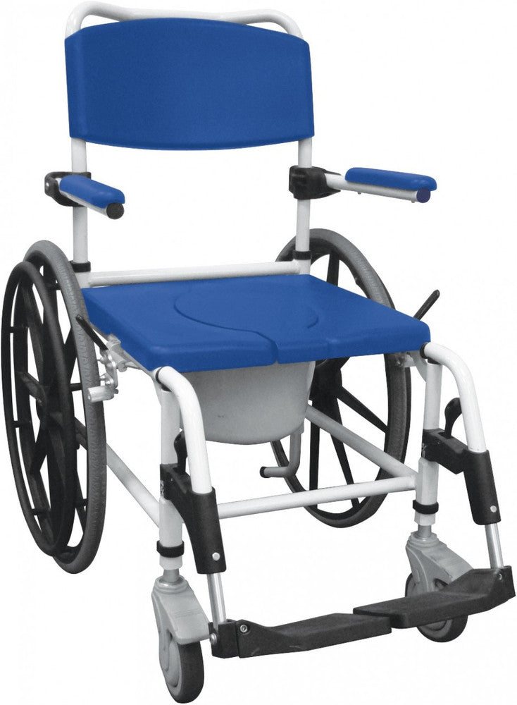 Chaise de douche et d'aisance en aluminium à roues Drive