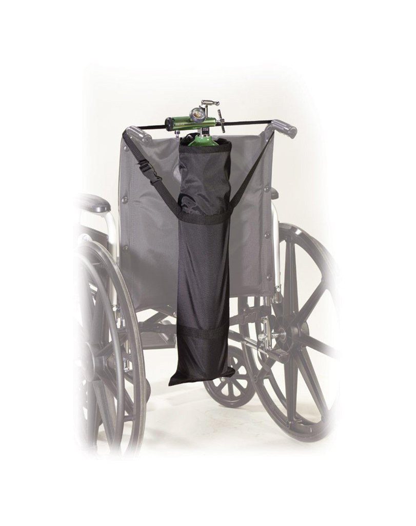 Sac universel Drive pour bonbonne d'oxygène fixé à un fauteuil roulant