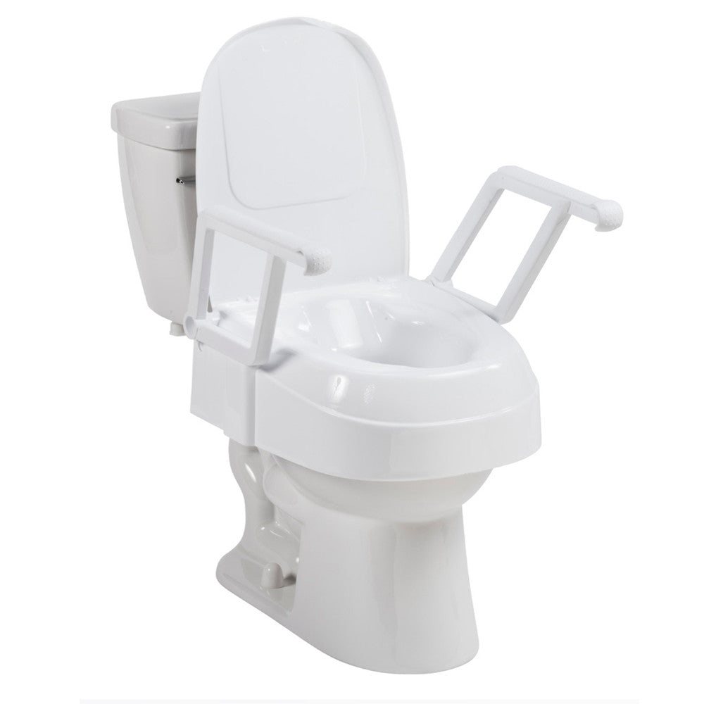 Siège de toilette surélevé universel Drive PreserveTech avec appuie-bras