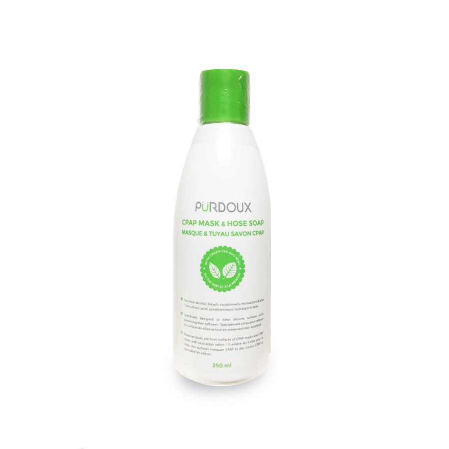 Savon PurDoux pour masque et tuyau CPAP thé vert et menthe