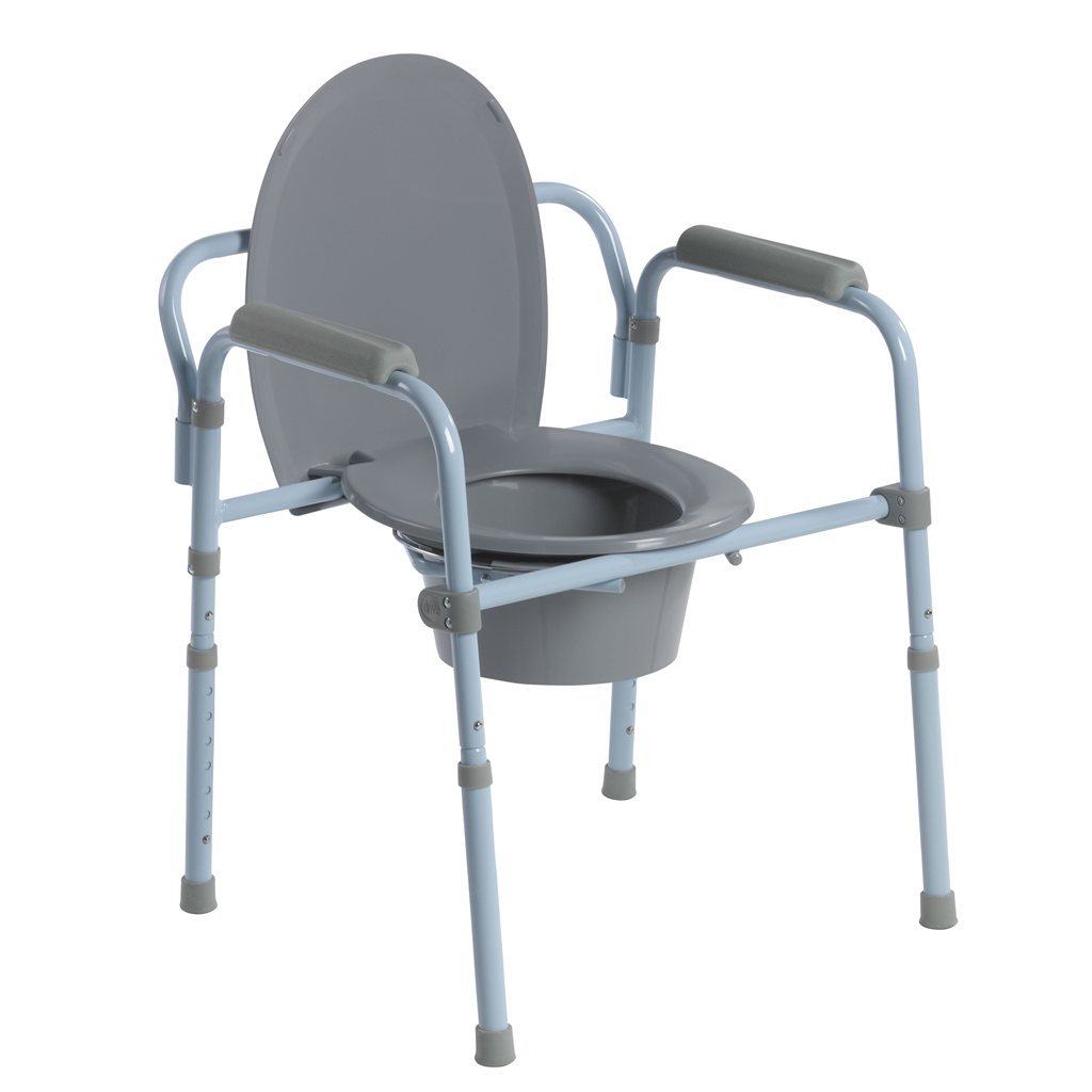 Chaise d'aisance pliante en acier Drive