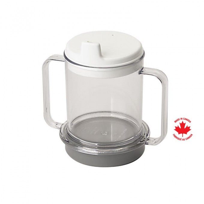 Tasse lestée avec couvercle et deux anses